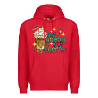 Red half human half coffee Premium Hoodie - texasbilliewilder