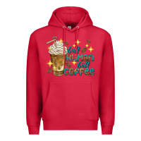 Cardinal half human half coffee Premium Hoodie - texasbilliewilder
