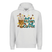 Dove Grey half human half coffee Premium Hoodie - texasbilliewilder