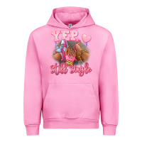 Fuchsia Pink Yep still single heels and sneakers afro girl Urban Hoodie - RanaPortraitStore