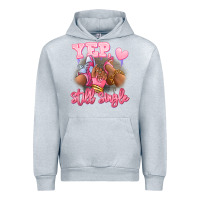 Heather Grey Yep still single heels and sneakers afro girl Urban Hoodie - RanaPortraitStore
