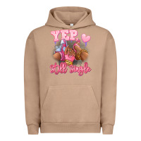 Yep Still Single Heels And Sneakers Afro Girl Urban Hoodie | Teevron