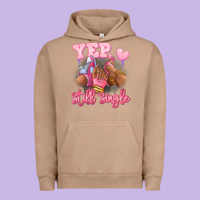 Urban Hoodie Yep still single heels and sneakers afro girl