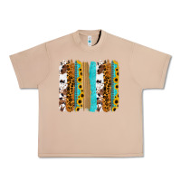Burro turquoise sunflowers cowhide leopard glitter background Urban Heavy Tee - RanaPortraitStore
