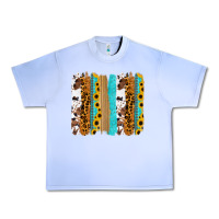 Grape Ice turquoise sunflowers cowhide leopard glitter background Urban Heavy Tee - RanaPortraitStore