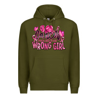 Army Green cancer picked the wrong girl Premium Hoodie - RanaPortraitStore