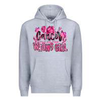 Heather Grey cancer picked the wrong girl Premium Hoodie - RanaPortraitStore