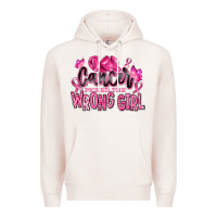 Pale Pink cancer picked the wrong girl Premium Hoodie - RanaPortraitStore