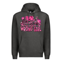 Charcoal Heather cancer picked the wrong girl Premium Hoodie - RanaPortraitStore