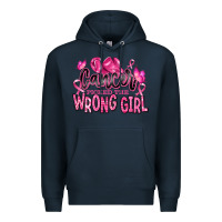 Navy cancer picked the wrong girl Premium Hoodie - RanaPortraitStore