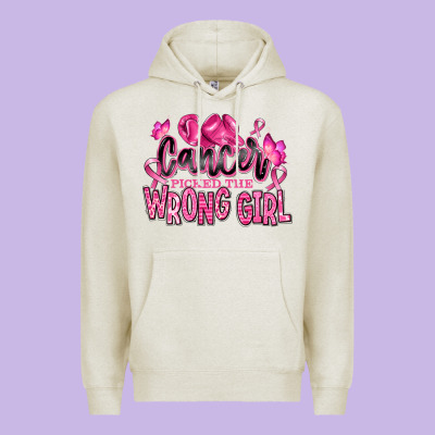 Premium Hoodie cancer picked the wrong girl