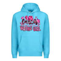 Ocean Blue cancer picked the wrong girl Premium Hoodie - RanaPortraitStore