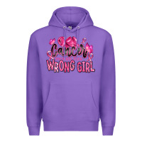 Purple cancer picked the wrong girl Premium Hoodie - RanaPortraitStore