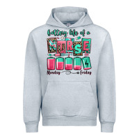 Heather Grey battery life of a nurse Urban Hoodie - RanaPortraitStore