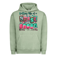 Pigment Oil Green battery life of a nurse Urban Hoodie - RanaPortraitStore