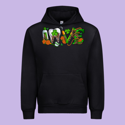 Urban Hoodie dental love st patricks day