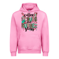 Fuchsia Pink coffee scrubs and rubber gloves Urban Hoodie - RanaPortraitStore