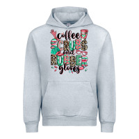 Heather Grey coffee scrubs and rubber gloves Urban Hoodie - RanaPortraitStore