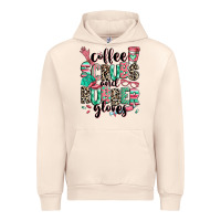 Sandshell coffee scrubs and rubber gloves Urban Hoodie - RanaPortraitStore