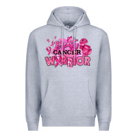 Heather Grey breast cancer warrior Premium Hoodie - RanaPortraitStore