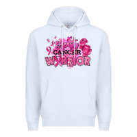 White breast cancer warrior Premium Hoodie - RanaPortraitStore