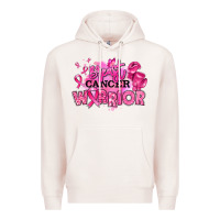 Pale Pink breast cancer warrior Premium Hoodie - RanaPortraitStore