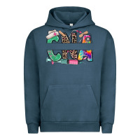 Pigment Midnight Navy custom name cna nurse Urban Hoodie - RanaPortraitStore