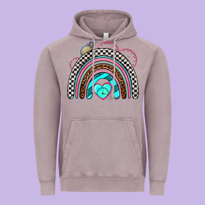 Race Rainbow Vintage Hoodie Designed By Adodesignshop
