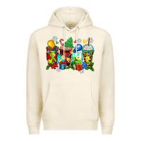 Tofu autism christmas coffee cups Premium Hoodie - Zillion Design Studio