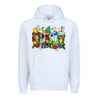 White autism christmas coffee cups Premium Hoodie - Zillion Design Studio