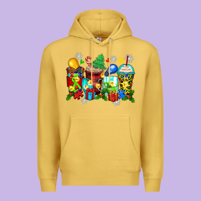Premium Hoodie autism christmas coffee cups