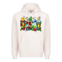 Pale Pink autism christmas coffee cups Premium Hoodie - Zillion Design Studio