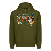 Army Green i just wanna do country Premium Hoodie - texasbilliewilder