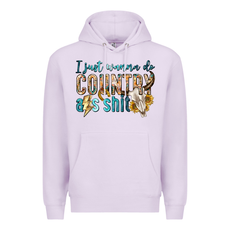 I Just Wanna Do Country Premium Hoodie by texasbilliewilder | Teevron
