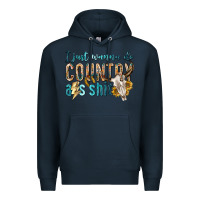Navy i just wanna do country Premium Hoodie - texasbilliewilder