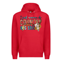 Red i just wanna do country Premium Hoodie - texasbilliewilder