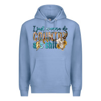 Colony Blue i just wanna do country Premium Hoodie - texasbilliewilder