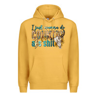 Mustard i just wanna do country Premium Hoodie - texasbilliewilder