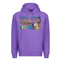 Purple i just wanna do country Premium Hoodie - texasbilliewilder