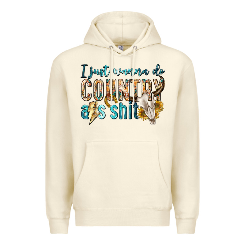 I Just Wanna Do Country Premium Hoodie by texasbilliewilder | Teevron