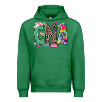 Emerald cna nurse tie dye leopard Urban Hoodie - RanaPortraitStore