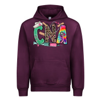 Mauve Wine cna nurse tie dye leopard Urban Hoodie - RanaPortraitStore