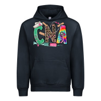 Navy cna nurse tie dye leopard Urban Hoodie - RanaPortraitStore