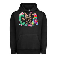Pigment Black cna nurse tie dye leopard Urban Hoodie - RanaPortraitStore