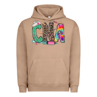 Pigment Burro cna nurse tie dye leopard Urban Hoodie - RanaPortraitStore
