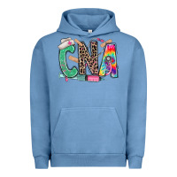 Pigment Pebble Blue cna nurse tie dye leopard Urban Hoodie - RanaPortraitStore