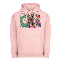 Pigment Salmon cna nurse tie dye leopard Urban Hoodie - RanaPortraitStore