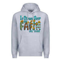 Heather Grey in oceans deep faith will stand Premium Hoodie - texasbilliewilder
