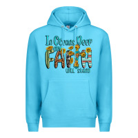 Ocean Blue in oceans deep faith will stand Premium Hoodie - texasbilliewilder