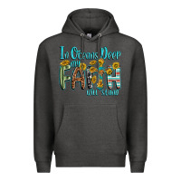 Charcoal Heather in oceans deep faith will stand Premium Hoodie - texasbilliewilder